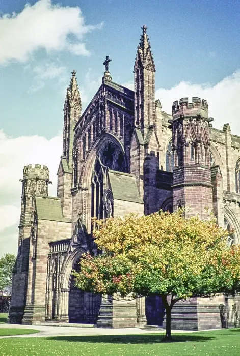 Framed Print : Hereford Cathedral Church, Hereford, Herefordshire, England, United Kingdom, October 1962, Europe