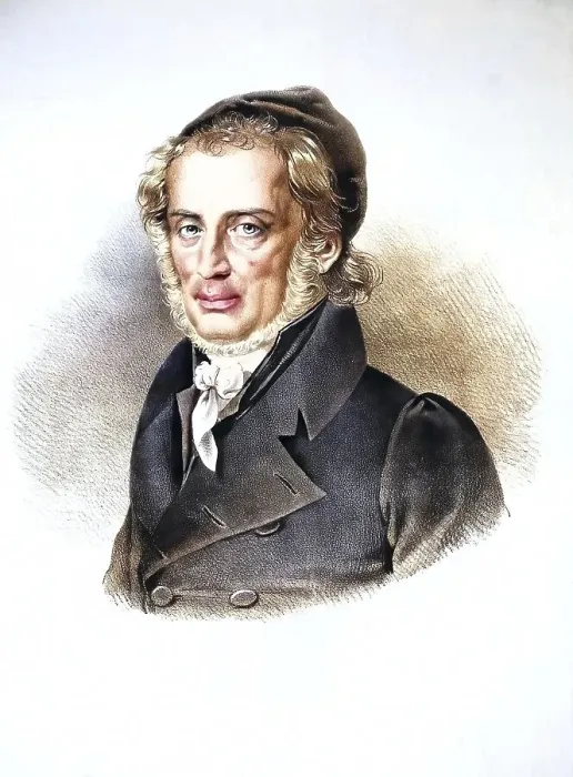 Framed Print : Hermann Landauer, Rabbi in Bratislava around 1830