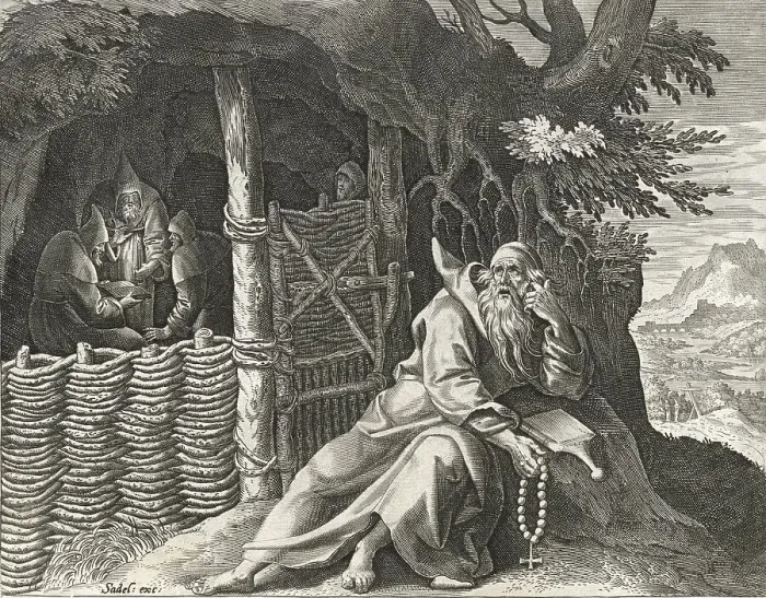Framed Print : The Hermit Spiridion, from Sylvae Sacrae by Rafael Sadeler (c) Framed Print : The Hermit Spiridion, from Sylvae Sacrae by Rafael Sadeler (c)