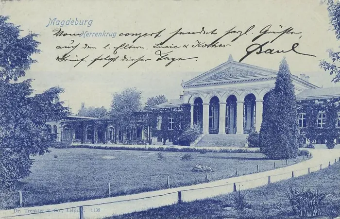 Framed Print : Herrenkrug in Magdeburg, Saxony-Anhalt