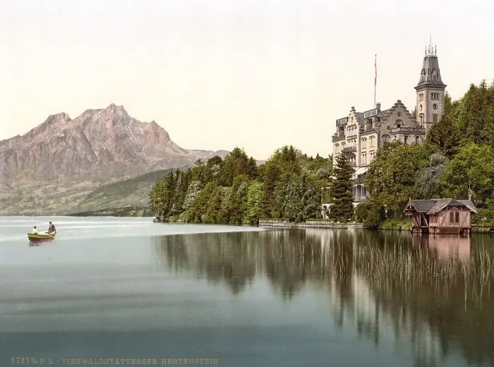 Framed Print : Hertenstein Castle, Vierwaldstaettersee