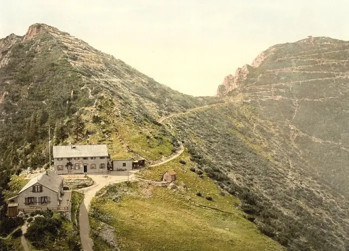 Framed Print : The Herzogstand near Kochel, Bavaria