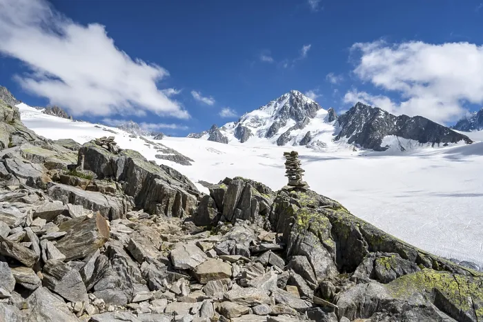 Framed Print : High alpine mountain landscape Framed Print : High alpine mountain landscape