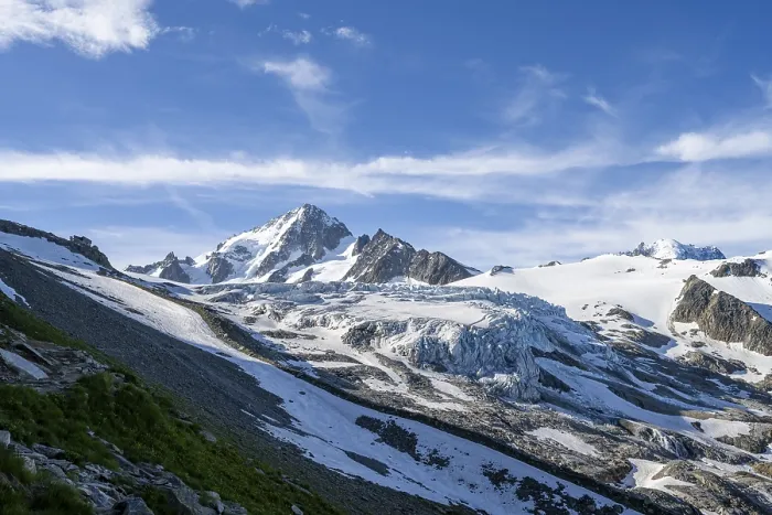 Framed Print : High alpine mountain landscape Framed Print : High alpine mountain landscape