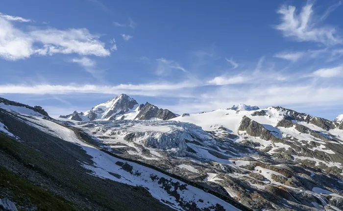 Framed Print : High alpine mountain landscape Framed Print : High alpine mountain landscape
