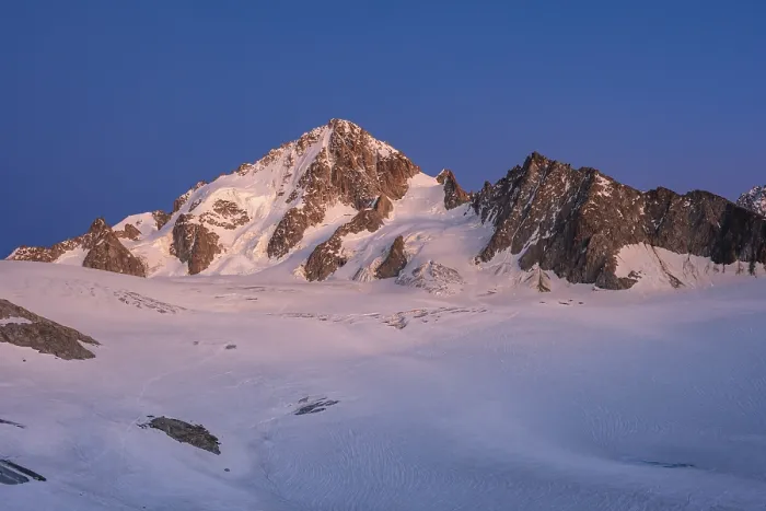 Framed Print : High alpine mountain landscape at sunset Framed Print : High alpine mountain landscape at sunset