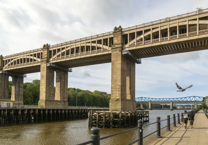 Framed Print : High Level Bridge from River Tyne