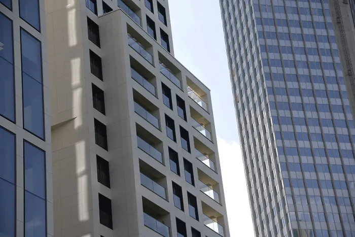 Framed Print : High-rise building, high-rise buildings