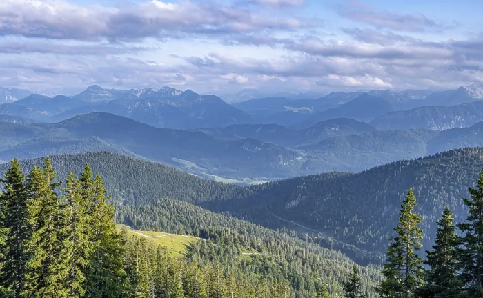 Framed Print : Hike to the Benediktenwand, mountains and landscape