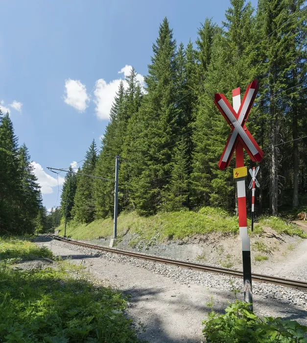 Framed Print : hiking path crosses railroad tracks in the forest at an ungarded railroad crossing Framed Print : hiking path crosses railroad tracks in the forest at an ungarded railroad crossing