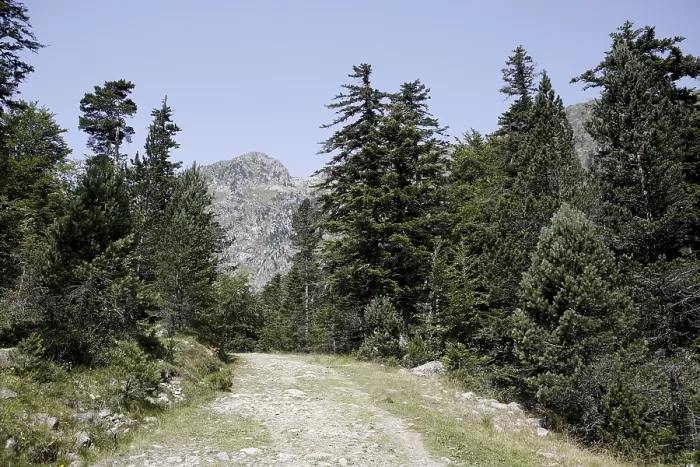 Framed Print : Hiking path, landscape in the Pyrenees Framed Print : Hiking path, landscape in the Pyrenees