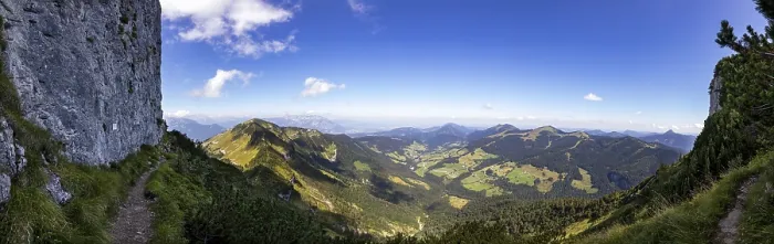 Framed Print : Hiking trail from Schlenken to Schmittenstein