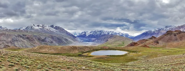Framed Print : Himalayan landscape panorama in Spiti valley