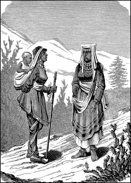 Framed Print : Himalayan Women, India, Women in the 19th century