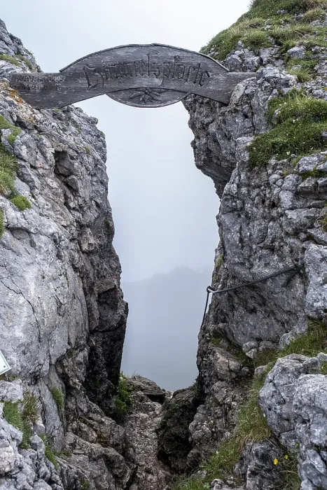 Framed Print : Himmelspforte, via ferrata on Schafberg Salzkammergut