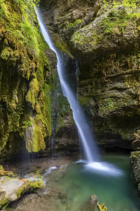 Framed Print : Hinang waterfalls, gorge, rock