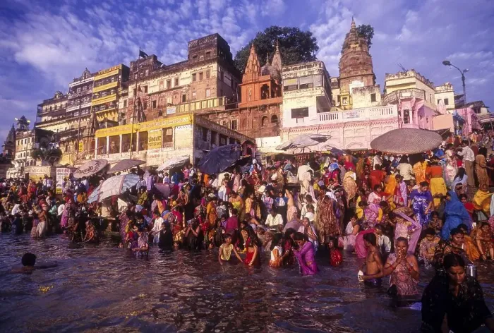Framed Print : Hindu religious morning rituals in the Ganges Ganga River Framed Print : Hindu religious morning rituals in the Ganges Ganga River