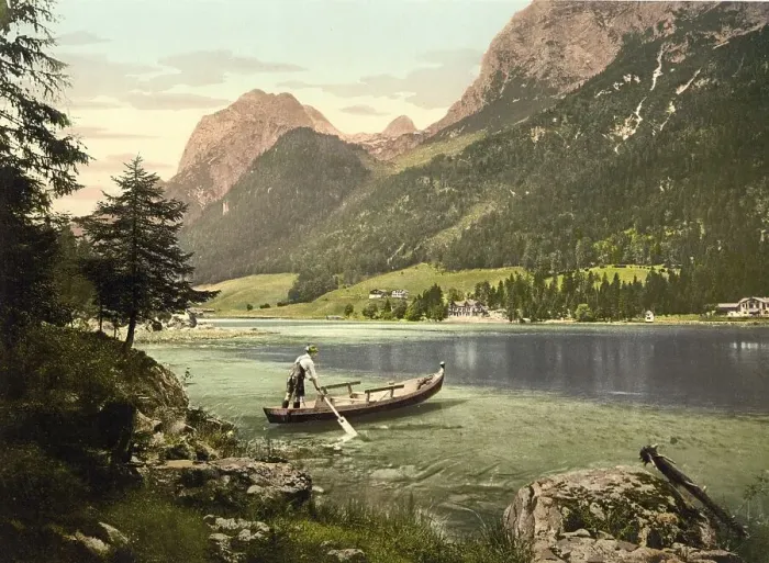 Framed Print : The Hintersee in Bavaria, Germany
