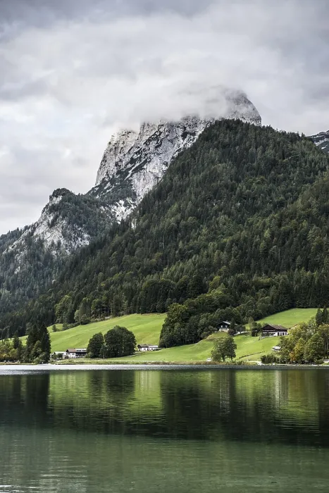 Framed Print : Hintersee, Ramsau, Watzmann, Berchtesgaden National Park