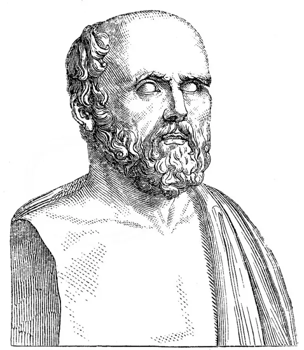 Framed Print : Hippocrates of Kos or Hippocrates II, c