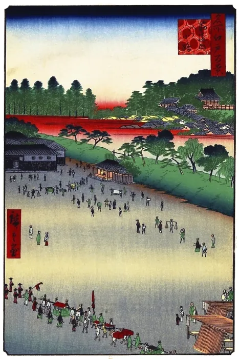 Framed Print : Hiroshige's One Hundred Famous Views of Edo (名所江戸百景) Framed Print : Hiroshige's One Hundred Famous Views of Edo (名所江戸百景)