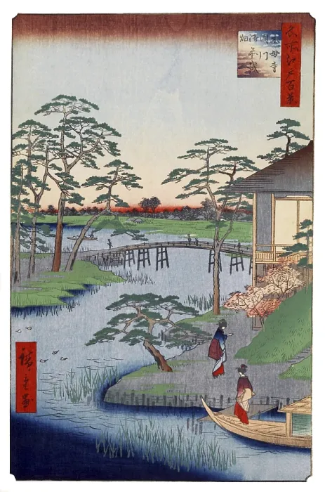 Framed Print : Hiroshige's One Hundred Famous Views of Edo (名所江戸百景) Framed Print : Hiroshige's One Hundred Famous Views of Edo (名所江戸百景)
