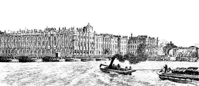 Framed Print : Historic 18th century Winter Palace on the Neva