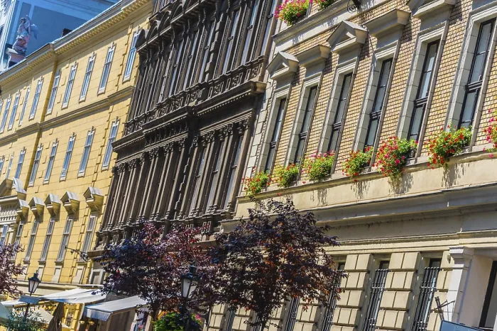 Framed Print : Historic architecture of downtown Budapest