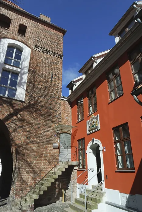 Framed Print : Historic architecture in Stralsund