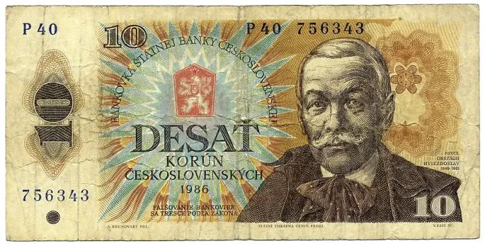 Framed Print : Historic banknote, 10 korunas, 10 koruns Framed Print : Historic banknote, 10 korunas, 10 koruns