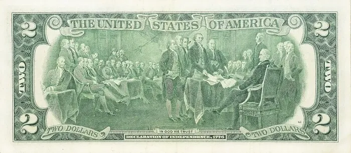 Framed Print : Historic banknote, two US dollars Framed Print : Historic banknote, two US dollars