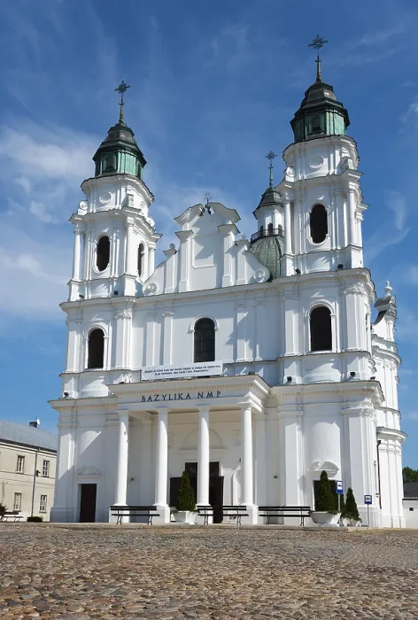 Framed Print : Historic baroque church with twin towers