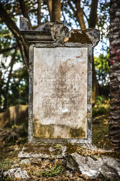 Framed Print : Historic Bel Air Cemetery, although already badly dilapidated