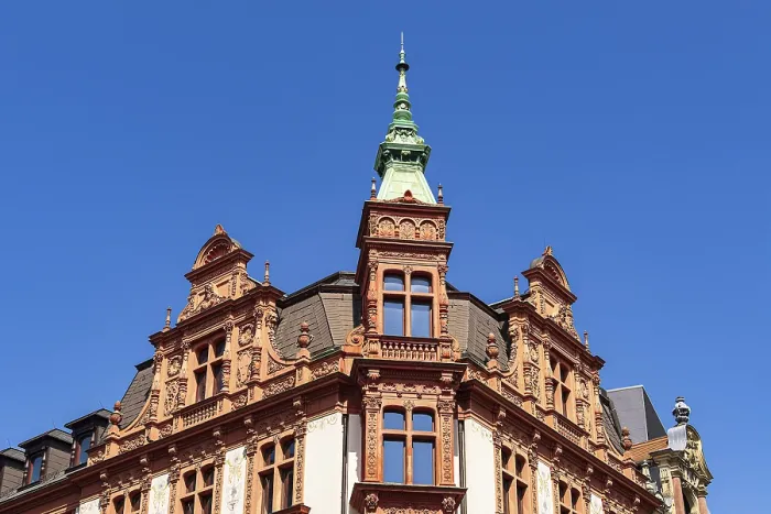 Framed Print : Historic building in the city of Leipzig