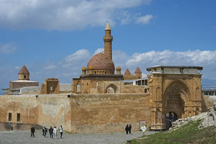 Framed Print : A historic building with a sandstone dome and minaret