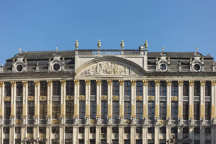 Framed Print : Historic buildings in Brussels Belgium