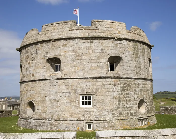 Framed Print : Historic buildings at Pendennis Castle