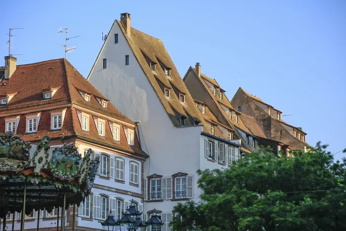 Framed Print : Historic buildings on Place Gutenberg