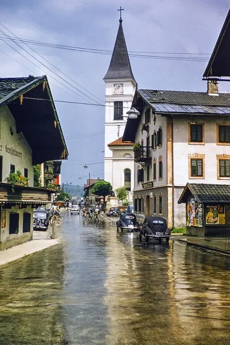 Framed Print : Historic buildings and village parish church, Municipality, Woergl, Tyrol, Austria, Europe, 1950s, Europe Framed Print : Historic buildings and village parish church, Municipality, Woergl, Tyrol, Austria, Europe, 1950s, Europe