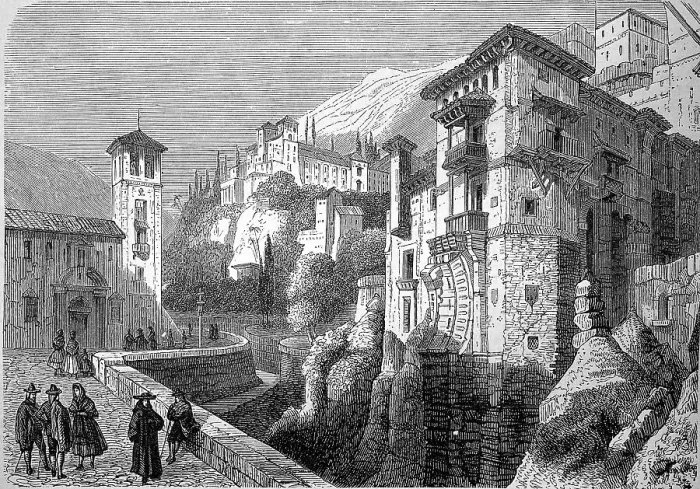 Framed Print : In the historic centre of Granada