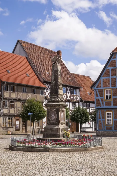 Framed Print : Historic centre of Wegeleben Framed Print : Historic centre of Wegeleben