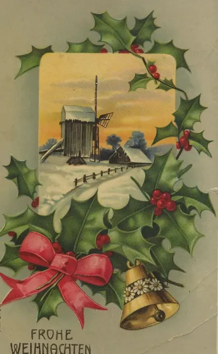 Framed Print : Historic Christmas card from Holland Framed Print : Historic Christmas card from Holland
