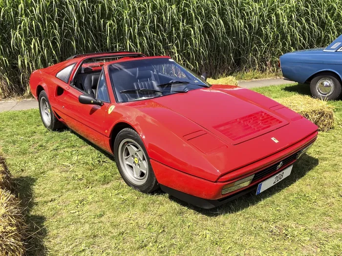 Framed Print : Historic classic sports car Ferrari GTS turbo