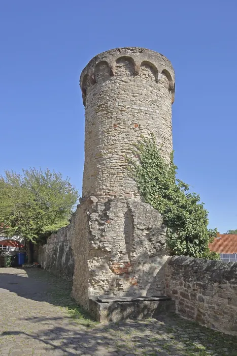 Framed Print : Historic defence defence tower built in the 14th century