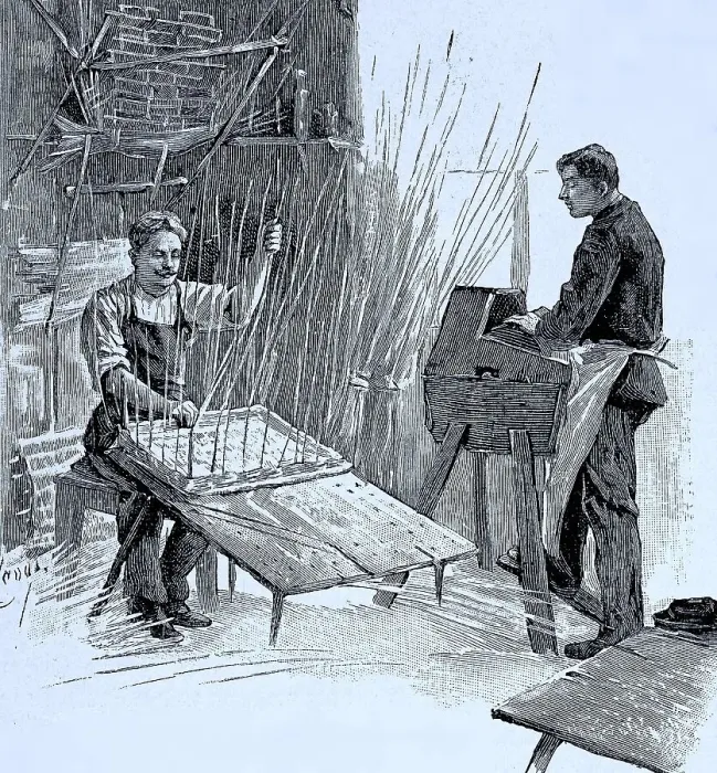 Framed Print : Historic, digital reproduction of an original 19th-century template