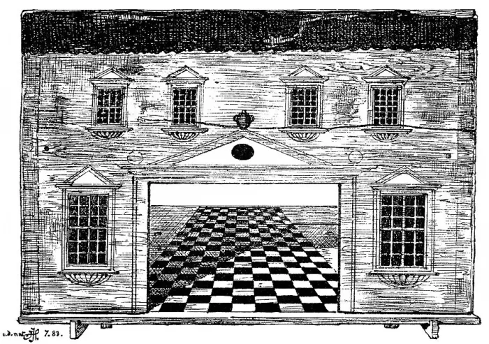 Framed Print : Historic drawing from 1882, puppet theatre of Johann Wolfgang von Goethe