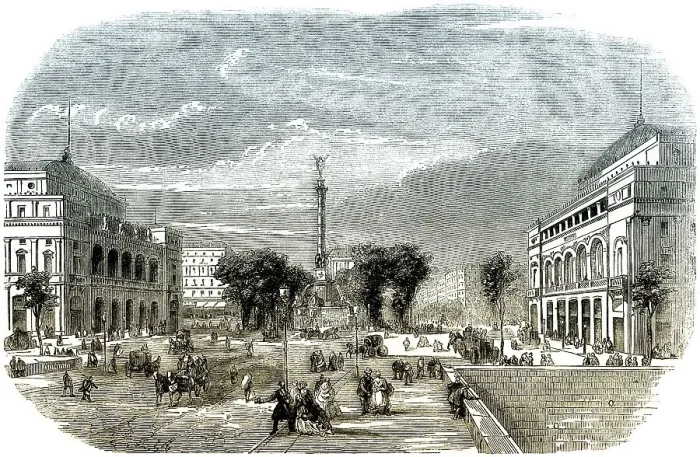 Framed Print : Historic drawing, 19th century