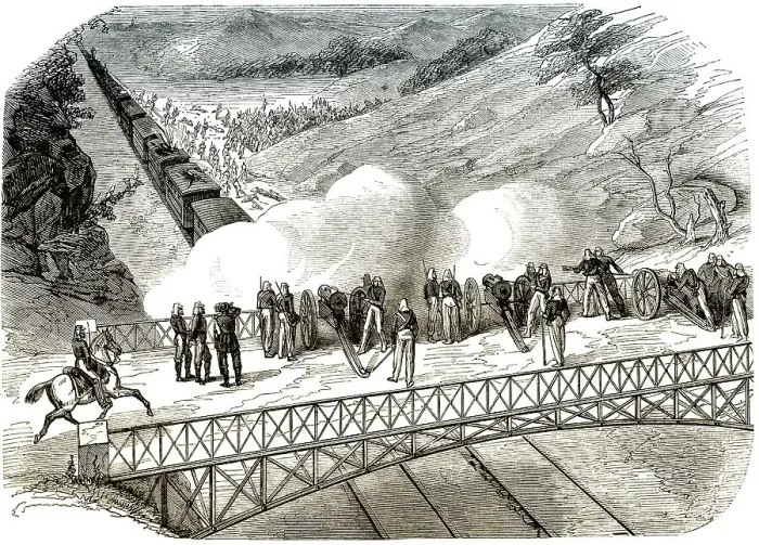 Framed Print : Historic drawing, 19th century