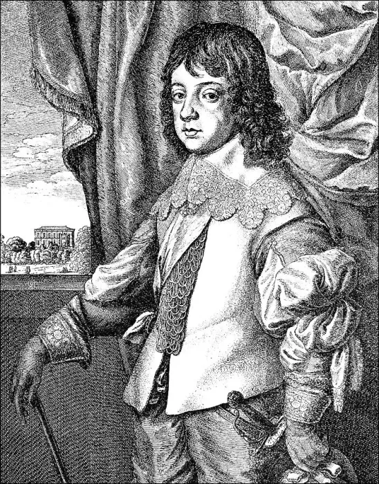 Framed Print : Historic drawing, portrait of Charles I as a child