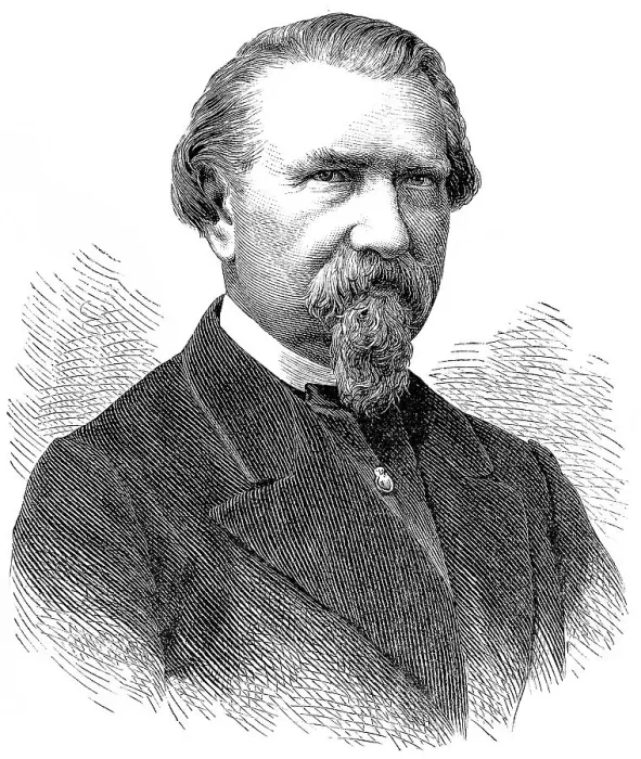 Framed Print : Historic drawing, portrait of Friedrich Wilhelm Kuecken